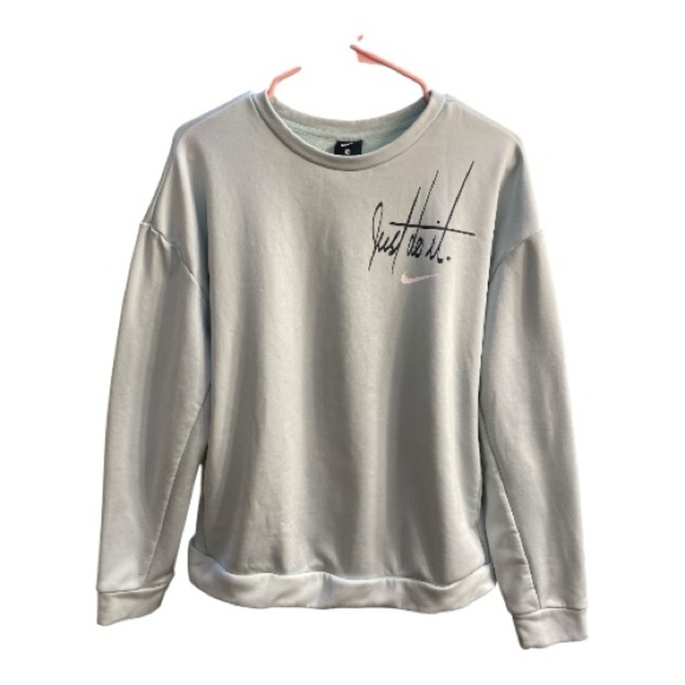 Nike light green/blue Crewneck Sweater